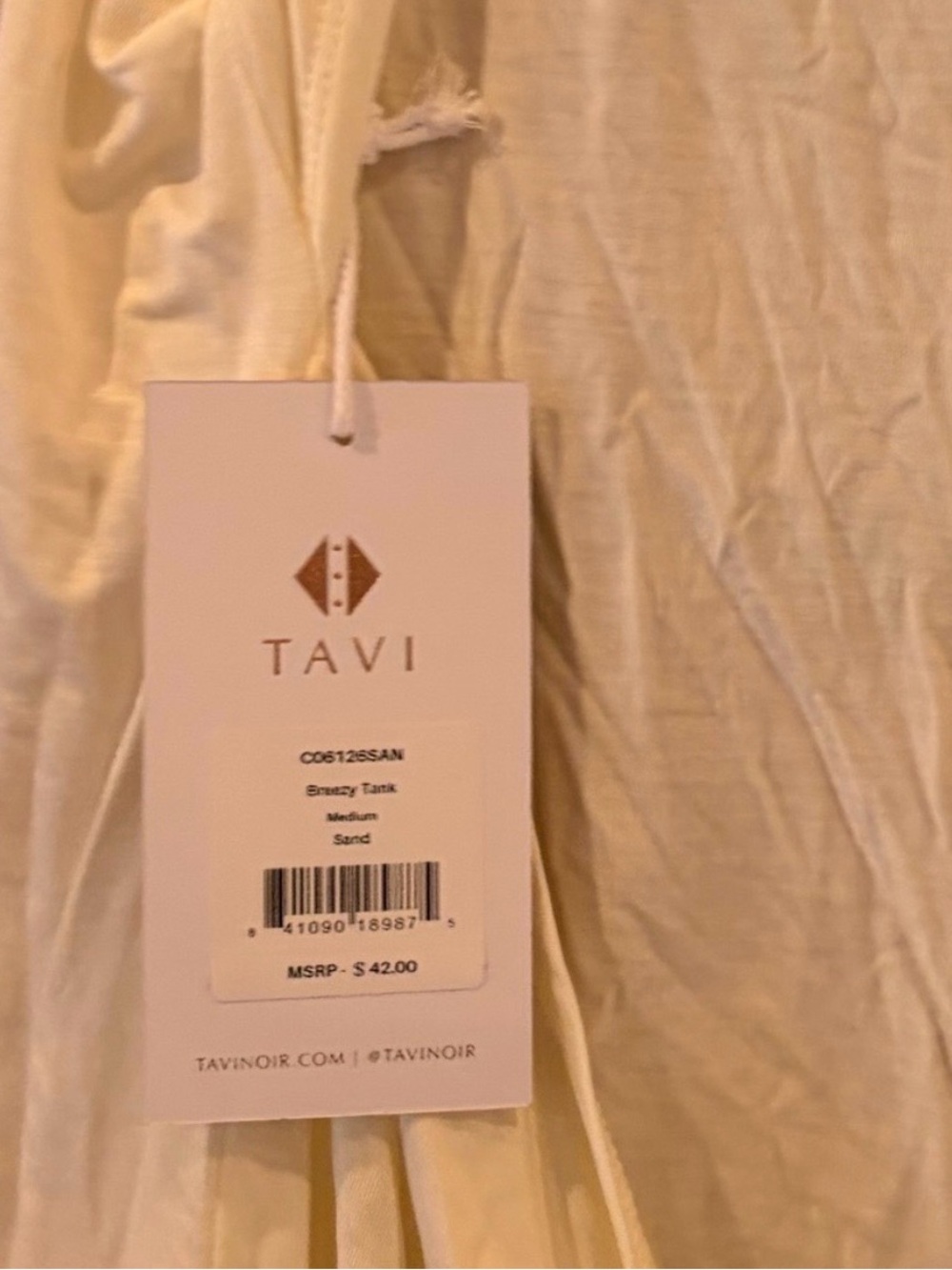 NWT Tavi Breezy Tank in Sand size Medium - Picture 4 of 4